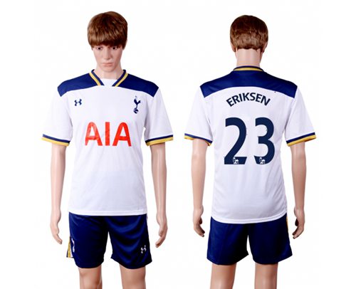 Tottenham Hotspur 23 Eriksen White Home Soccer Club Jersey