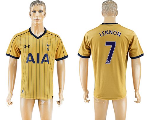 Tottenham Hotspur 7 Lennon Sec Away Soccer Club Jersey