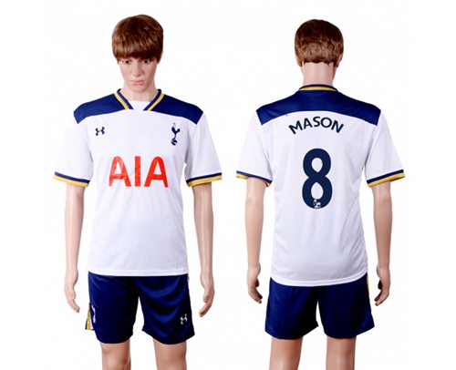 Tottenham Hotspur 8 Mason White Home Soccer Club Jersey