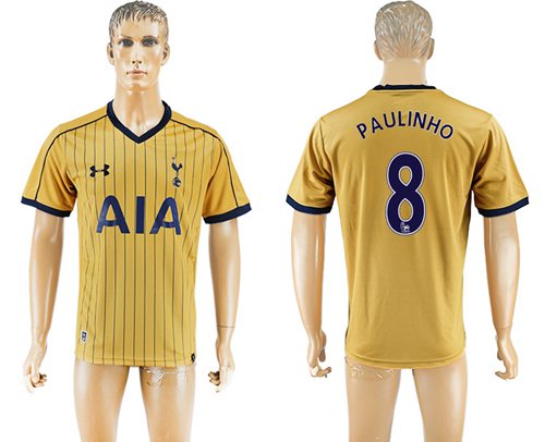 Tottenham Hotspur 8 Paulinho Sec Away Soccer Club Jersey