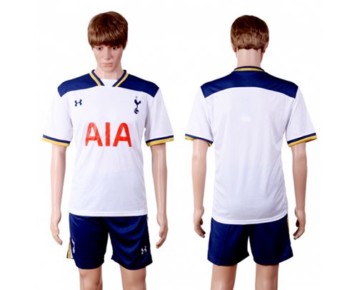 Tottenham Hotspur Blank White Home Soccer Club Jersey