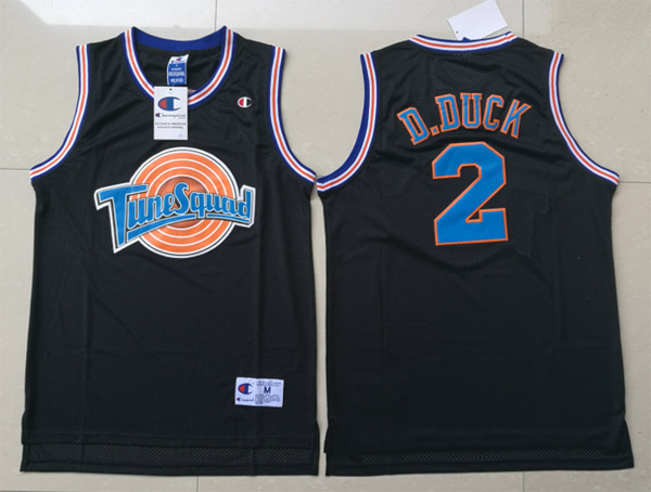 Tune Squad jersey Daffy Duck 2 Tune Squad Space Jam Movie Black Jersey