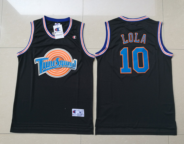 Tune Squad jersey Lola Bunny 10 Tune Squad Space Jam Movie Black Jersey