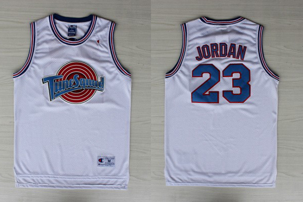 Tune Squad jersey Michael Jordan Tune Squad Space Jam Movie White Jersey