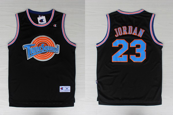 Tune Squad jersey Michael Jordan 23 Tune Squad Space Jam Movie Black Jersey