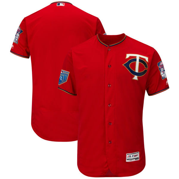 Twins Blank Red 2018 Spring Training Flexbase Jersey