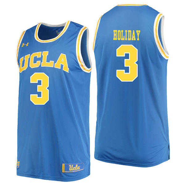 UCLA Bruins 3 Aaron Holiday Blue College Basketball Jersey