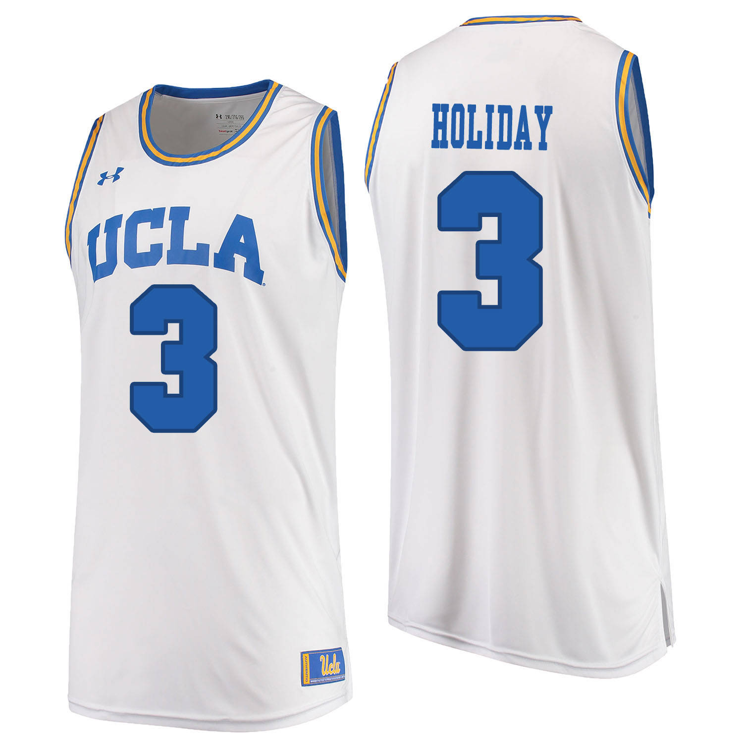 UCLA Bruins 3 Aaron Holiday White College Basketball Jersey