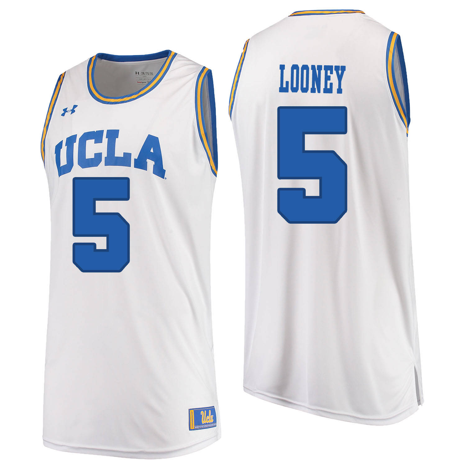 UCLA Bruins 5 Kevon Looney White College Basketball Jersey