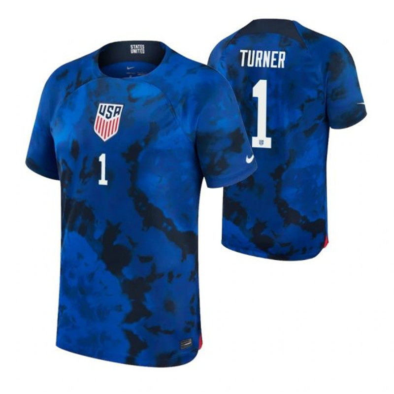 USA 1 TURNER Away 2022 FIFA World Cup Thailand Soccer Jersey