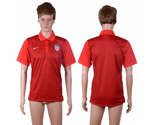 USA Blank Red Polo Shirts