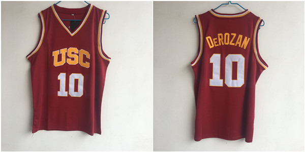 USC Trojans 10 DeMar DeRozan Red College Basketball Jersey