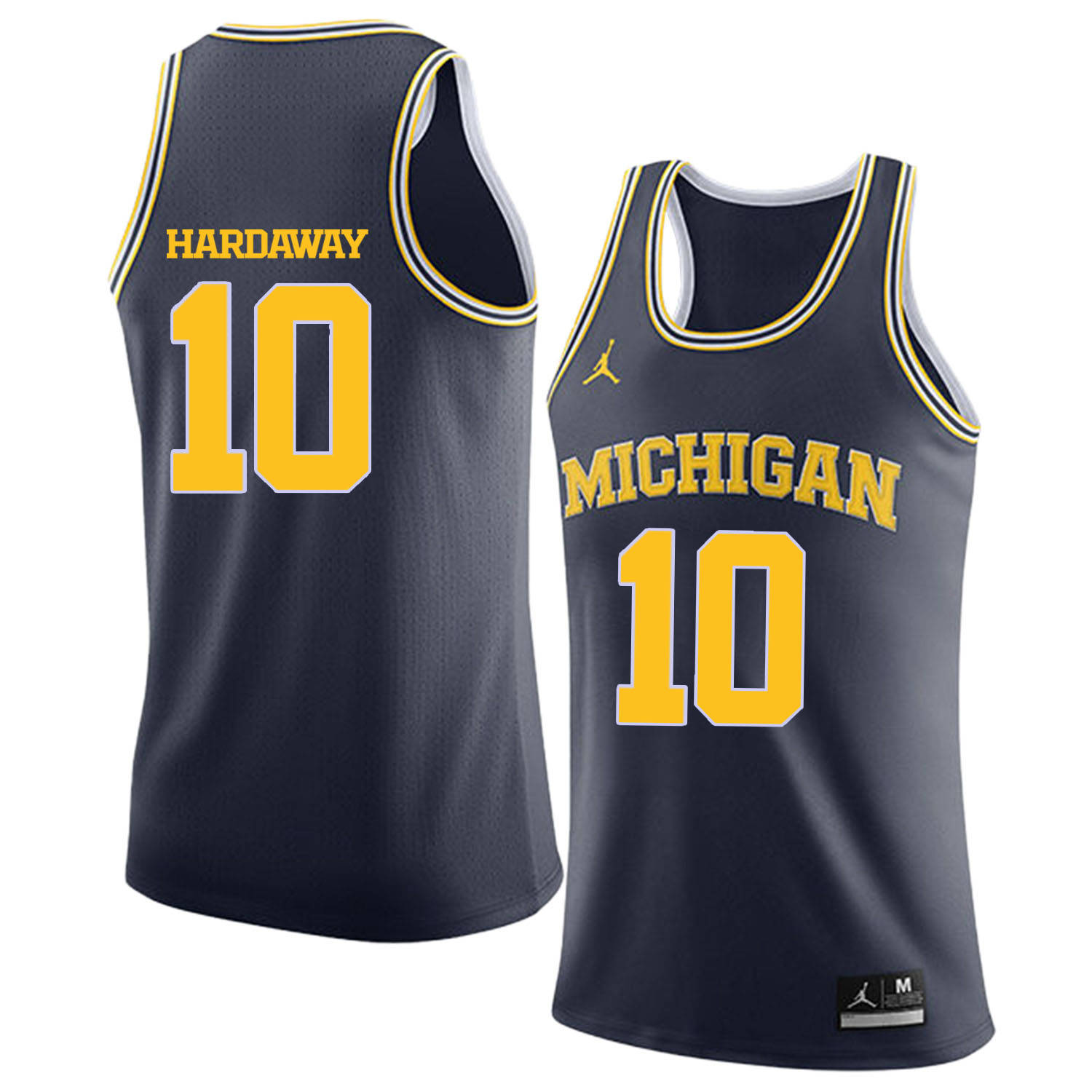 University of Michigan 10 Tim Hardaway Jr. Navy College Basketball Jersey