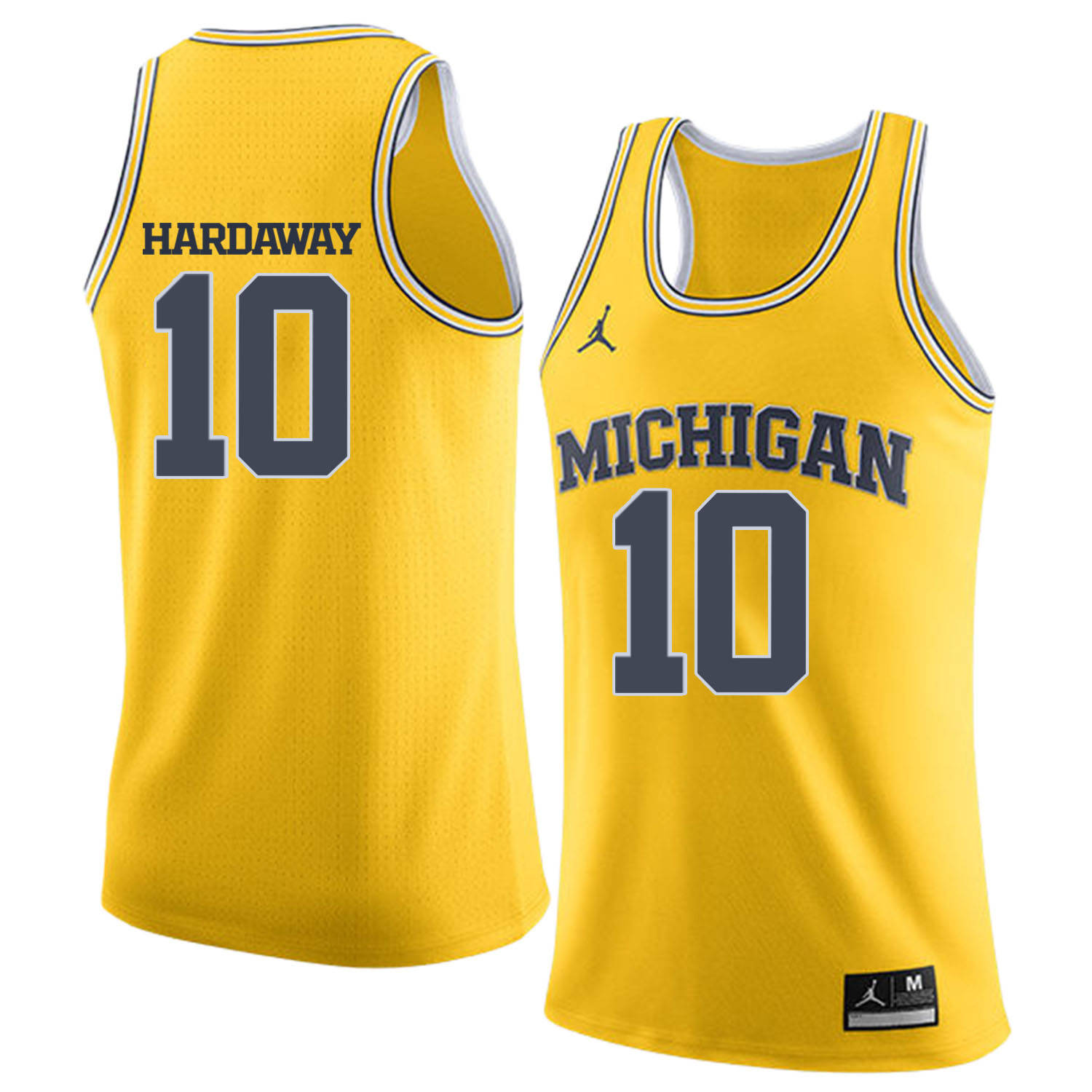 University of Michigan 10 Tim Hardaway Jr. Yellow College Basketball Jersey