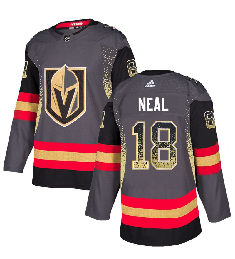 Vegas Golden Knights 18 James Neal Gray Drift Fashion Jersey