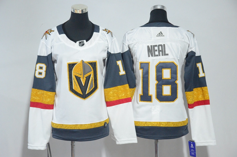 Vegas Golden Knights 18 James Neal White Women  Jersey