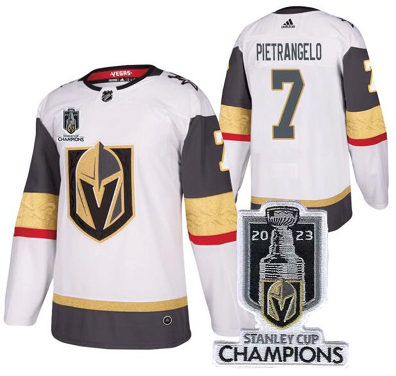 Vegas Golden Knights 7 Alex Pietrangelo White 2023 Stanley Cup Champions Adidas Jersey