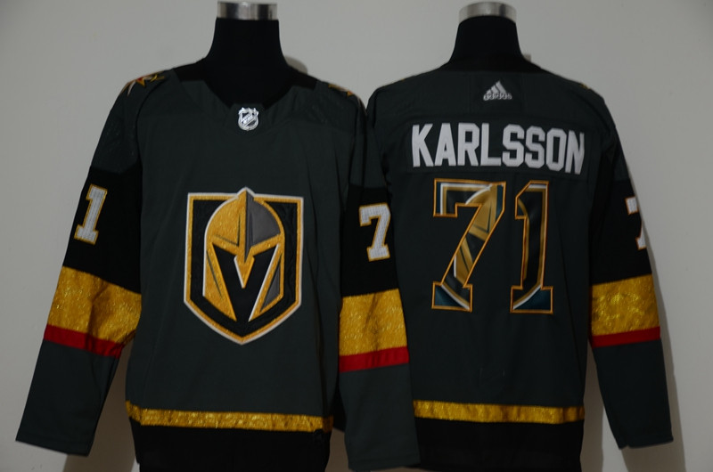 Vegas Golden Knights 71 William Karlsson Gray Adidas Fashion Jersey