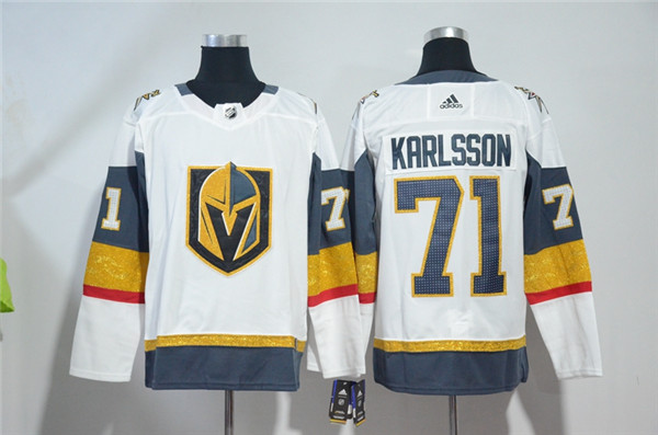 Vegas Golden Knights 71 William Karlsson White  Jersey