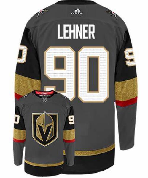 Vegas Golden Knights 90 Robin Lehner Gray Adidas Jersey