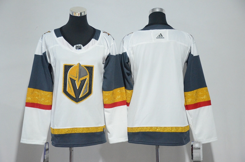 Vegas Golden Knights Blank White Women  Jersey