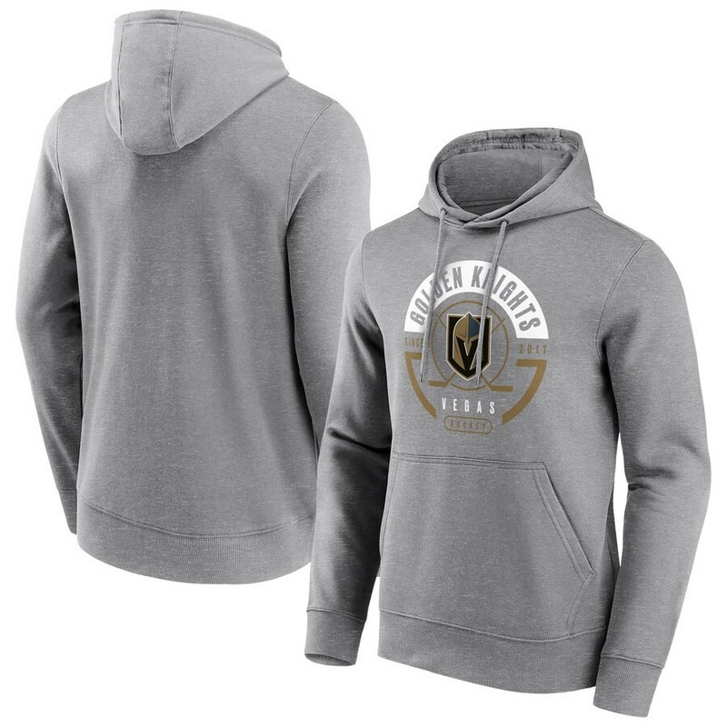 Vegas Golden Knights Fanatics Branded Block Party Hoodie Sports Gray Mens