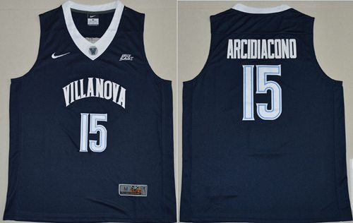 Villanova Wildcats 15 Ryan Arcidiacono Navy Blue Basketball Stitched NCAA Jersey
