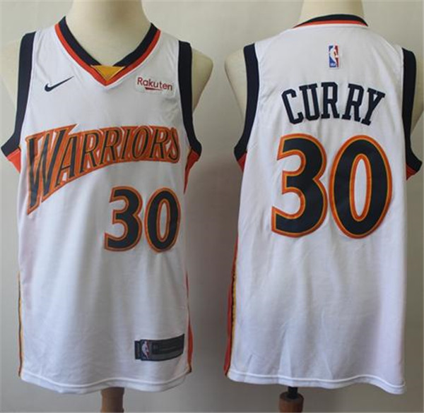 Warriors #30 Stephen Curry White Throwback Basketball Swingman Hardwood Classics 2009 10 Jersey