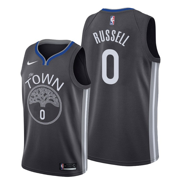 Warriors 0 D'angelo Russell Black 2020 New Nike Swingman Jersey