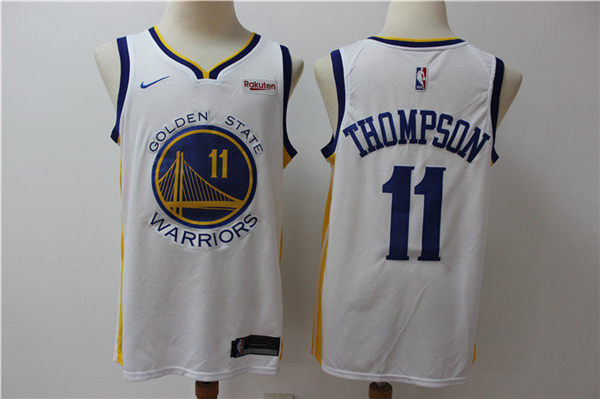 Warriors 11 Klay Thompson White Nike Swingman Jersey