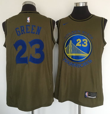 Warriors 23 Draymond Green Olive  Swingman Jersey