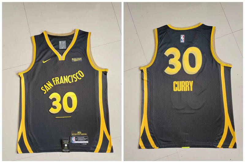 Warriors 30 Stephen Curry Black Nike 2023 24 City Edition Swingman Jersey