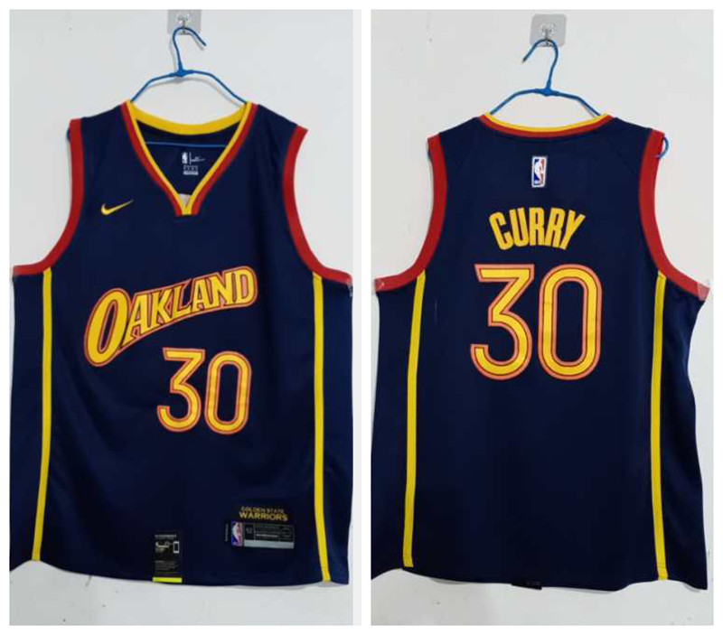 Warriors 30 Stephen Curry Blue 2020 21 City Edition Nike Swingman Jersey