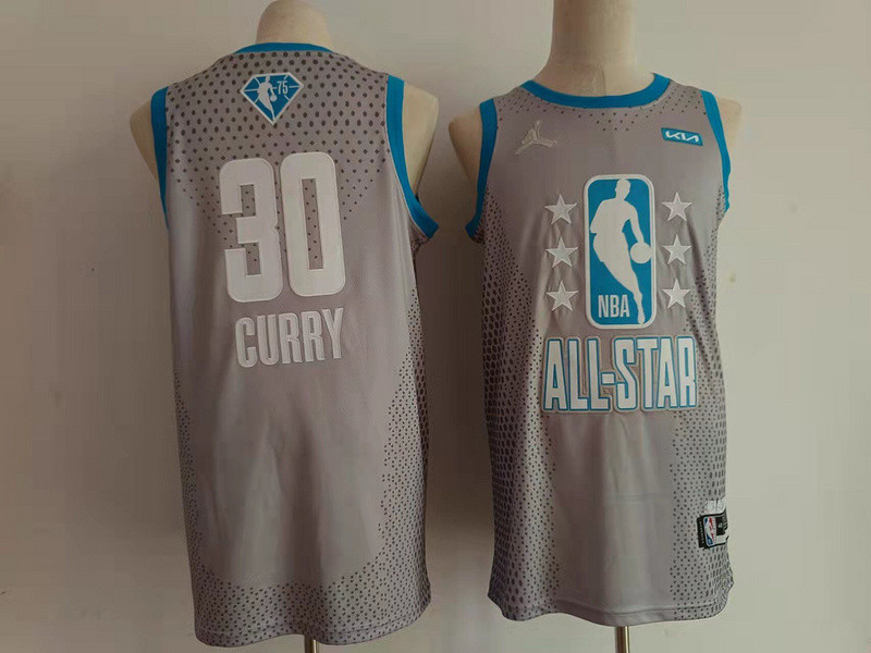 Warriors 30 Stephen Curry Gray 2022 NBA All Star Jordan Brand Swingman Jersey