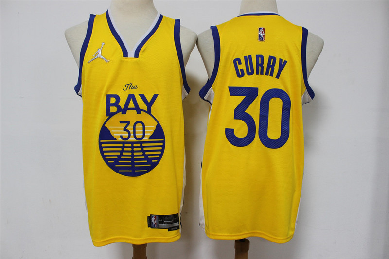 Warriors 30 Stephen Curry White Jordan Brand Diamond 75th Anniversary City Edition Swingman Jersey