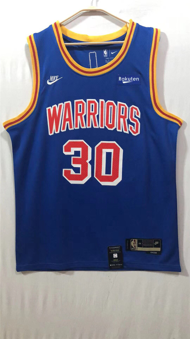 Warriors 30 Stephen Curry blue Nike 2021 22 City Edition Swingman Jersey