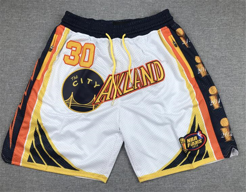 Warriors White Nike 2022 NBA Finals City Edition Swingman Shorts