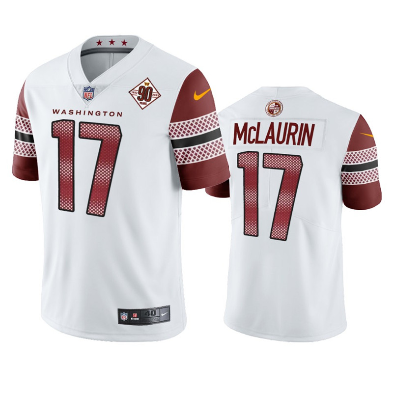 Washington Commanders 17 Terry McLaurin White 90th Anniversary Vapor Limited Jersey