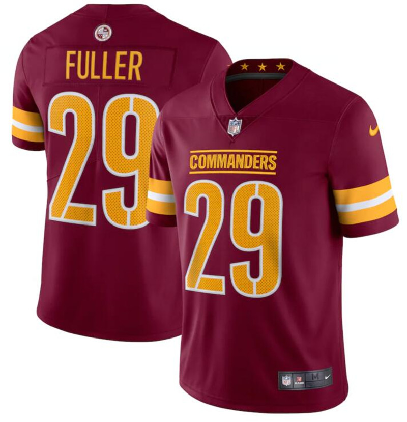 Washington Commanders 29 Kendall Fuller Burgundy 90th Anniversary Vapor Limited Jersey