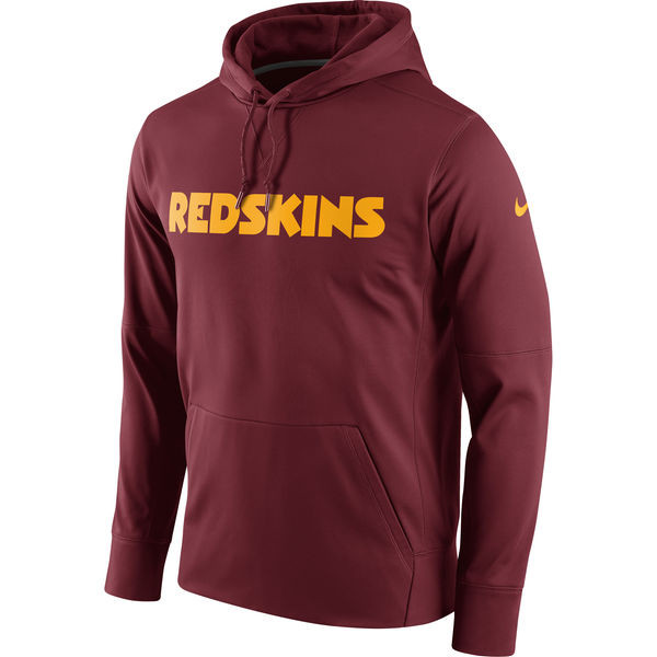 Washington Redskins  Circuit Wordmark Essential Performance Pullover Hoodie Burgundy