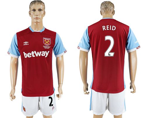 West Ham United 2 Reid Home Soccer Club Jersey