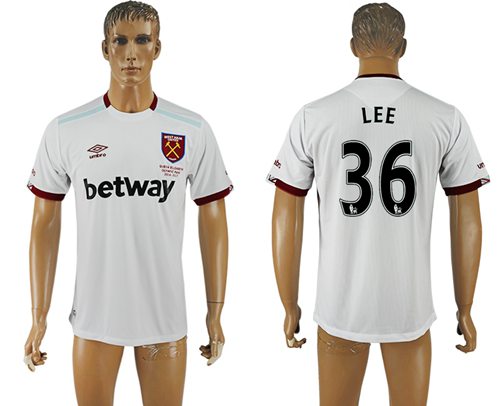 West Ham United 36 Lee Away Soccer Club Jersey