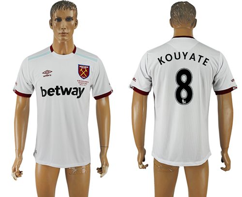 West Ham United 8 Kouyate Away Soccer Club Jersey