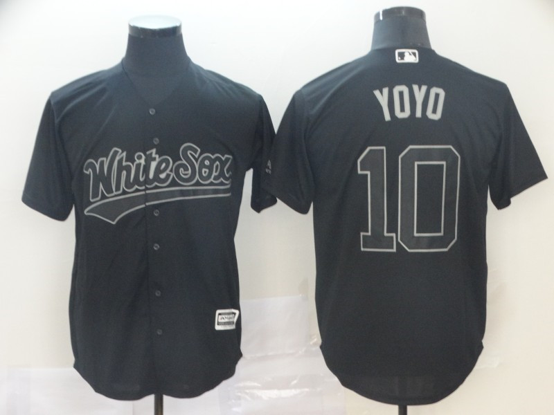 White Sox 10 Yoan Moncada Yoyo Black 2019 Players' Weekend Player Jersey