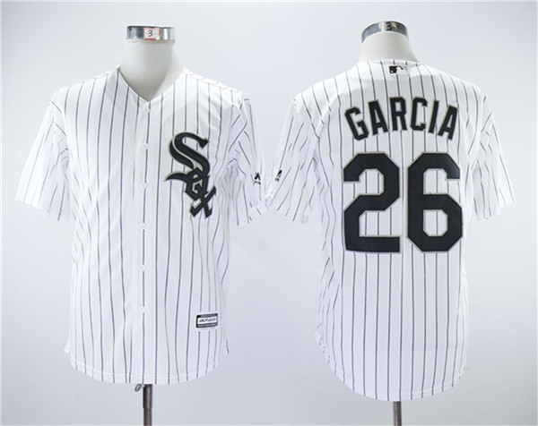 White Sox 26 Avisail Garcia White Cool Base Jersey