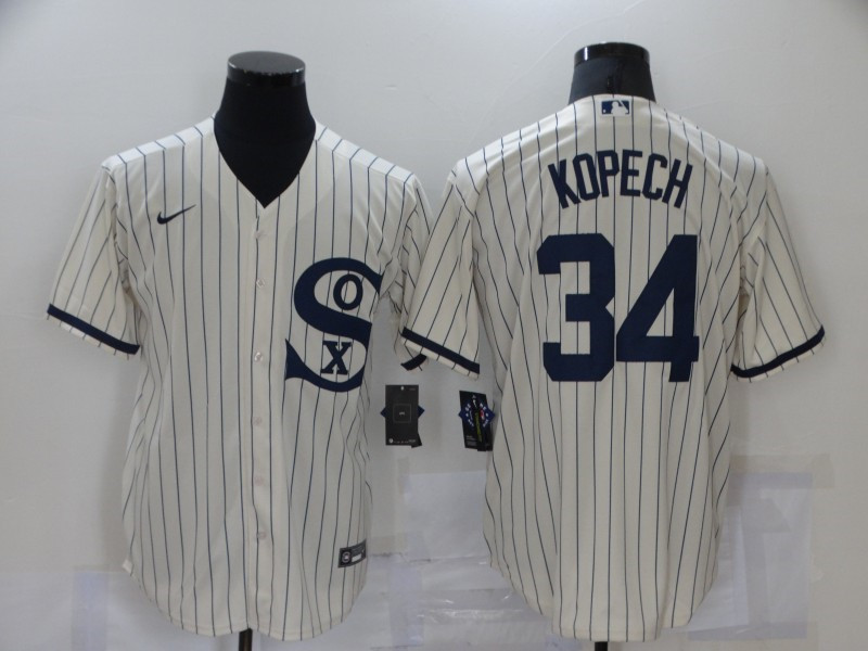 White Sox 34 Michael Kopech Cream Nike 2021 Field Of Dreams Cool Base Jersey