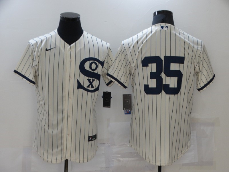 White Sox 35 Frank Thomas Cream Nike 2021 Field Of Dreams Player Flexbase Jersey