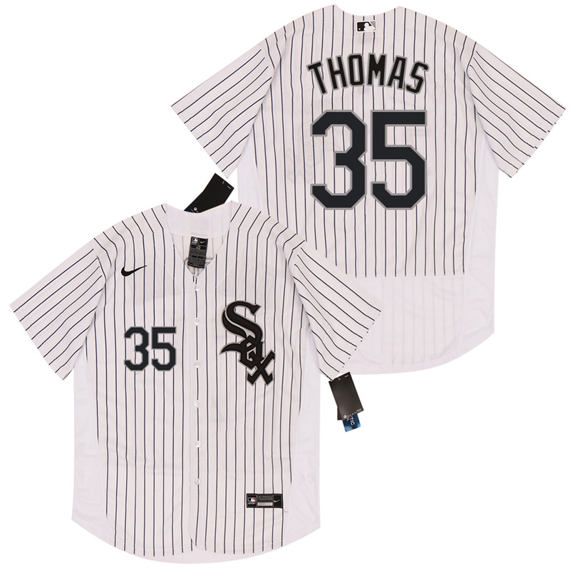 White Sox 35 Frank Thomas White 2020 Nike Flexbase Jersey