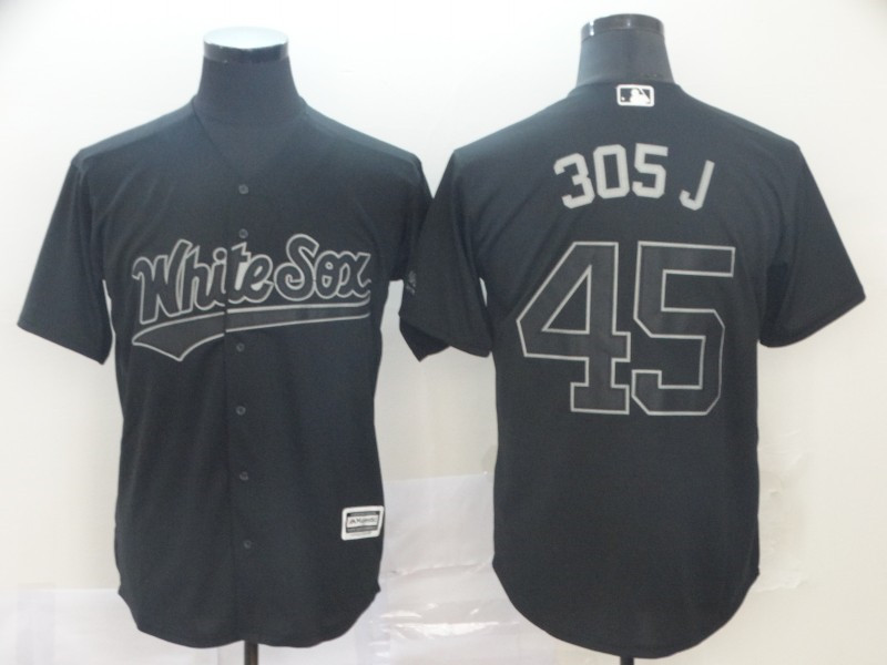 White Sox 45 Michael Jordan 305 J Black 2019 Players' Weekend Player Jersey