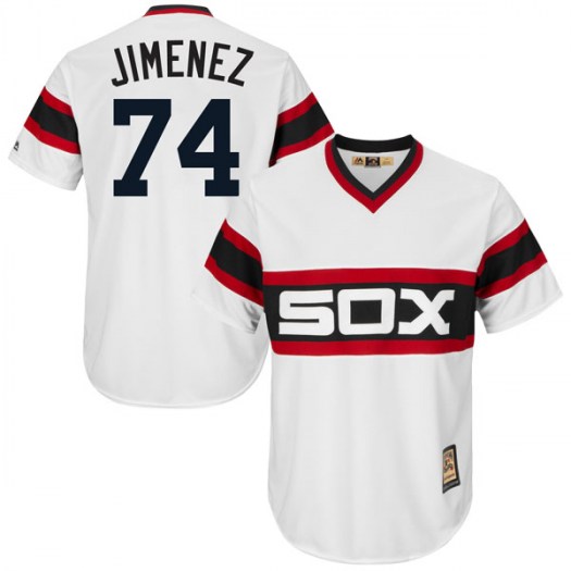 White Sox 74 Eloy Jimenez White Cooperstown Collection Jersey